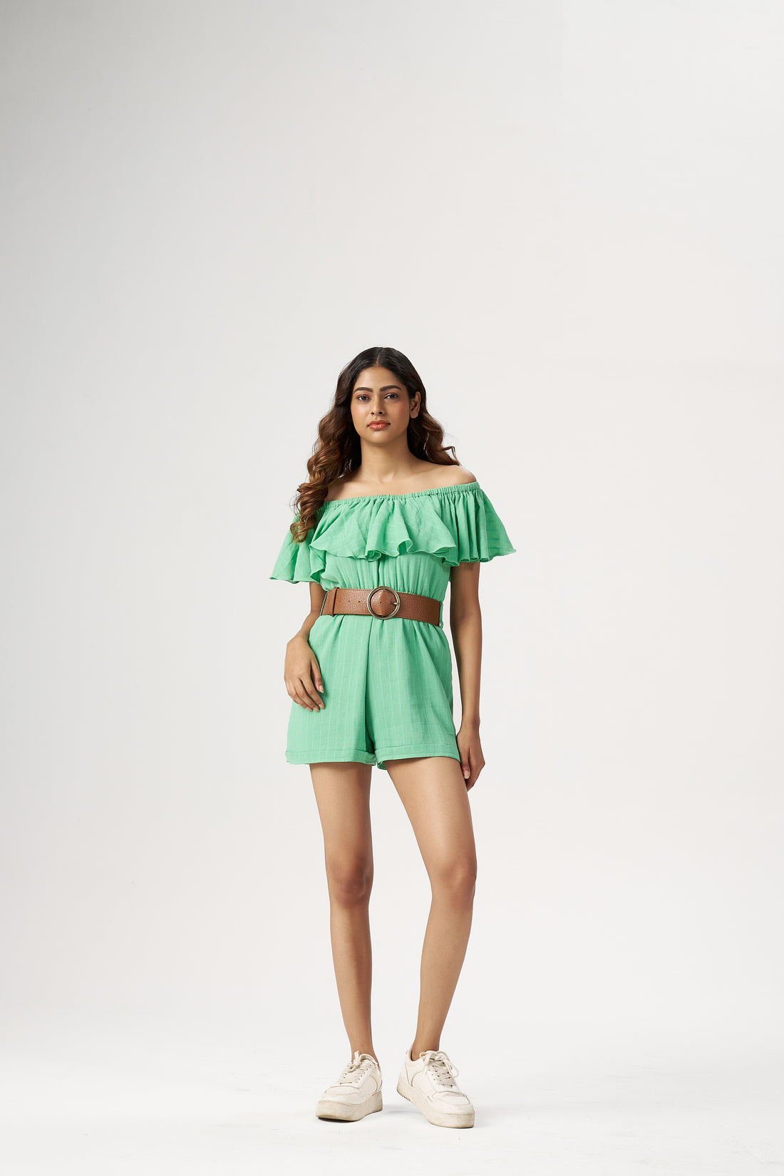 OFF SHOULDER RUFFLE DRESS