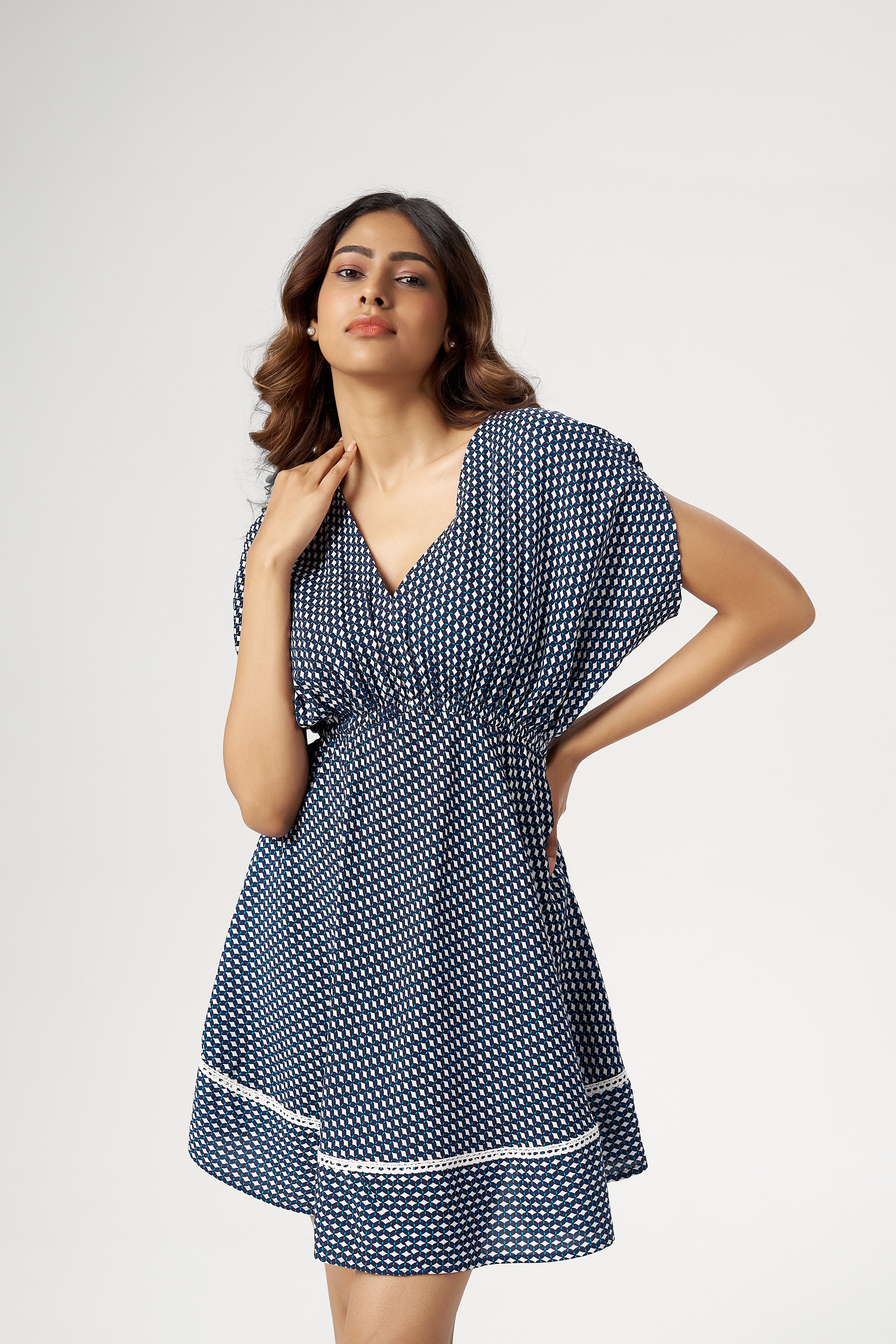 POLKA EMPIRE DRESS