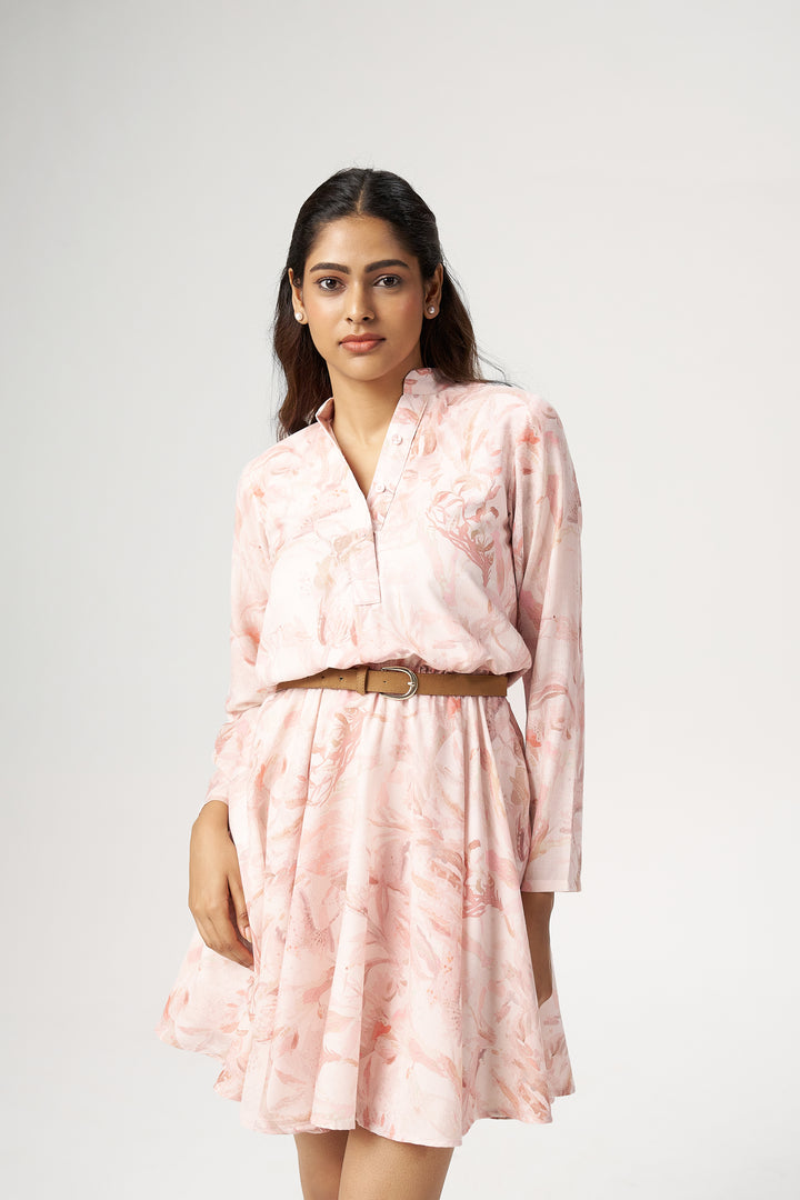 BLUSH TIE-DYE DRESS