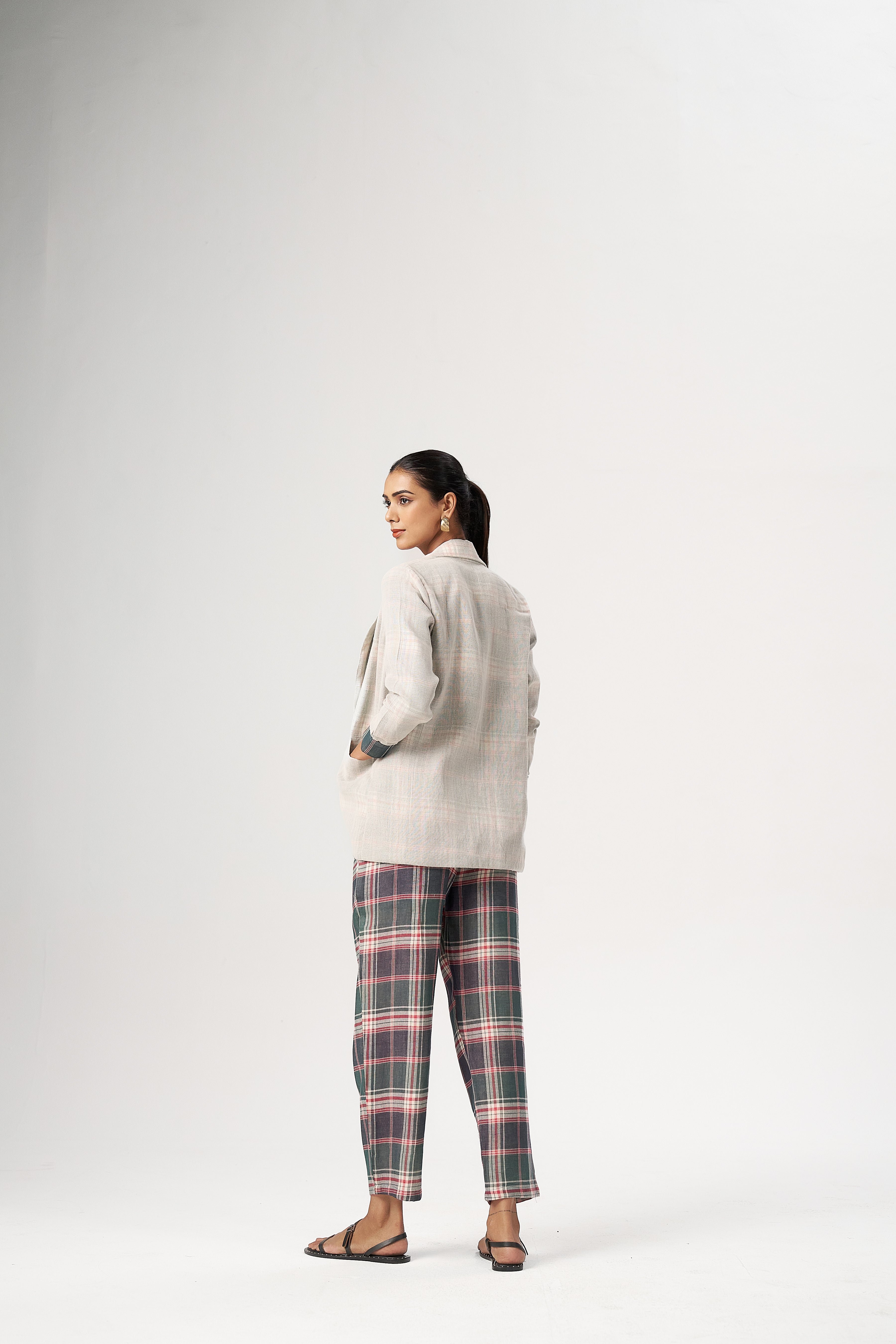 PLAID LAYERED CO-ORD SET