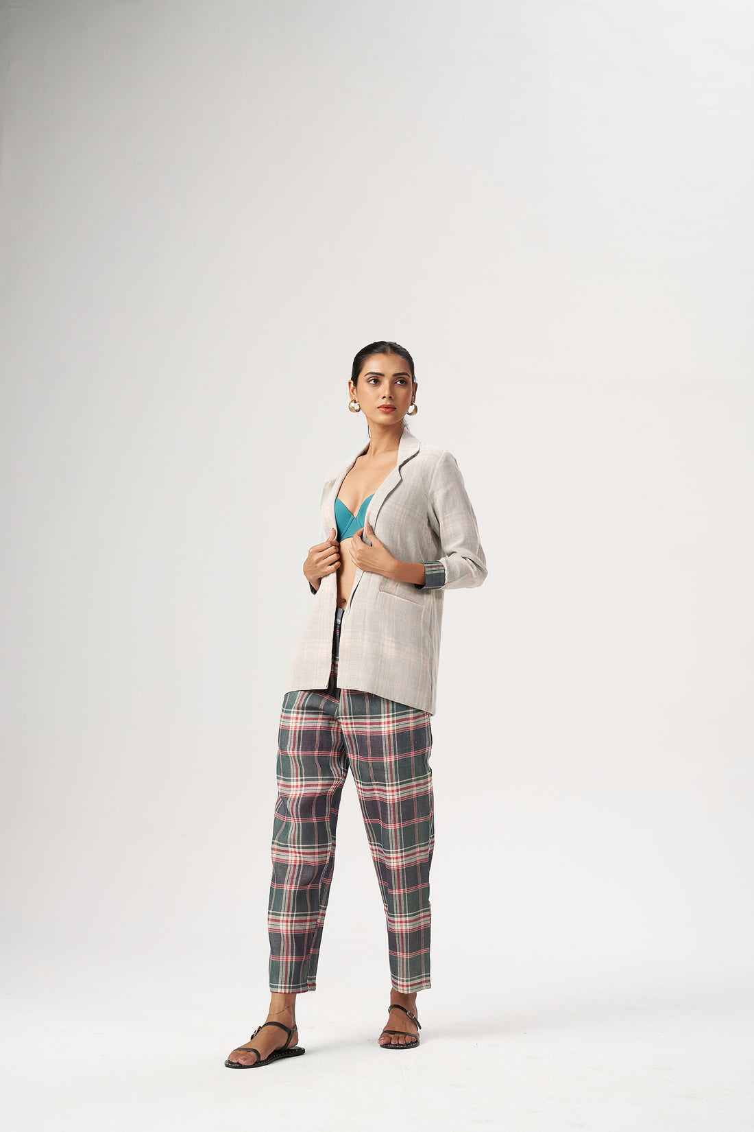 PLAID LAYERED CO-ORD SET