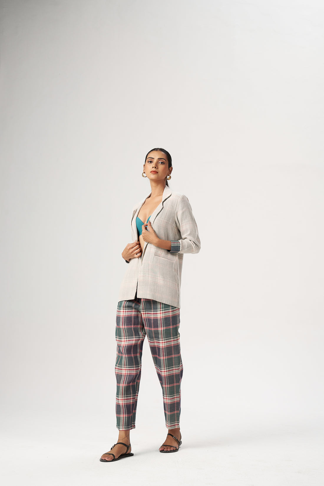 PLAID LAYERED CO-ORD SET
