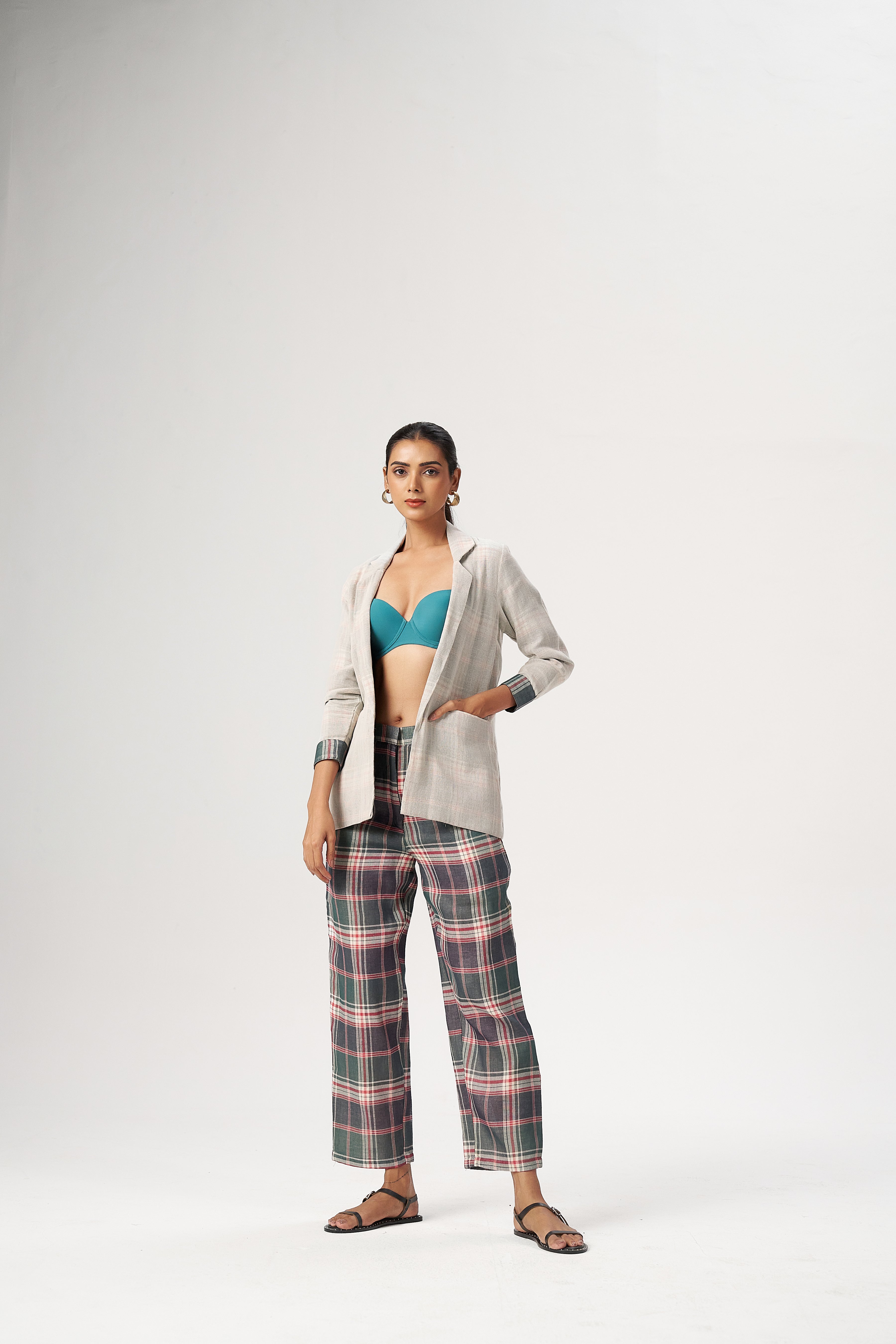 PLAID LAYERED CO-ORD SET