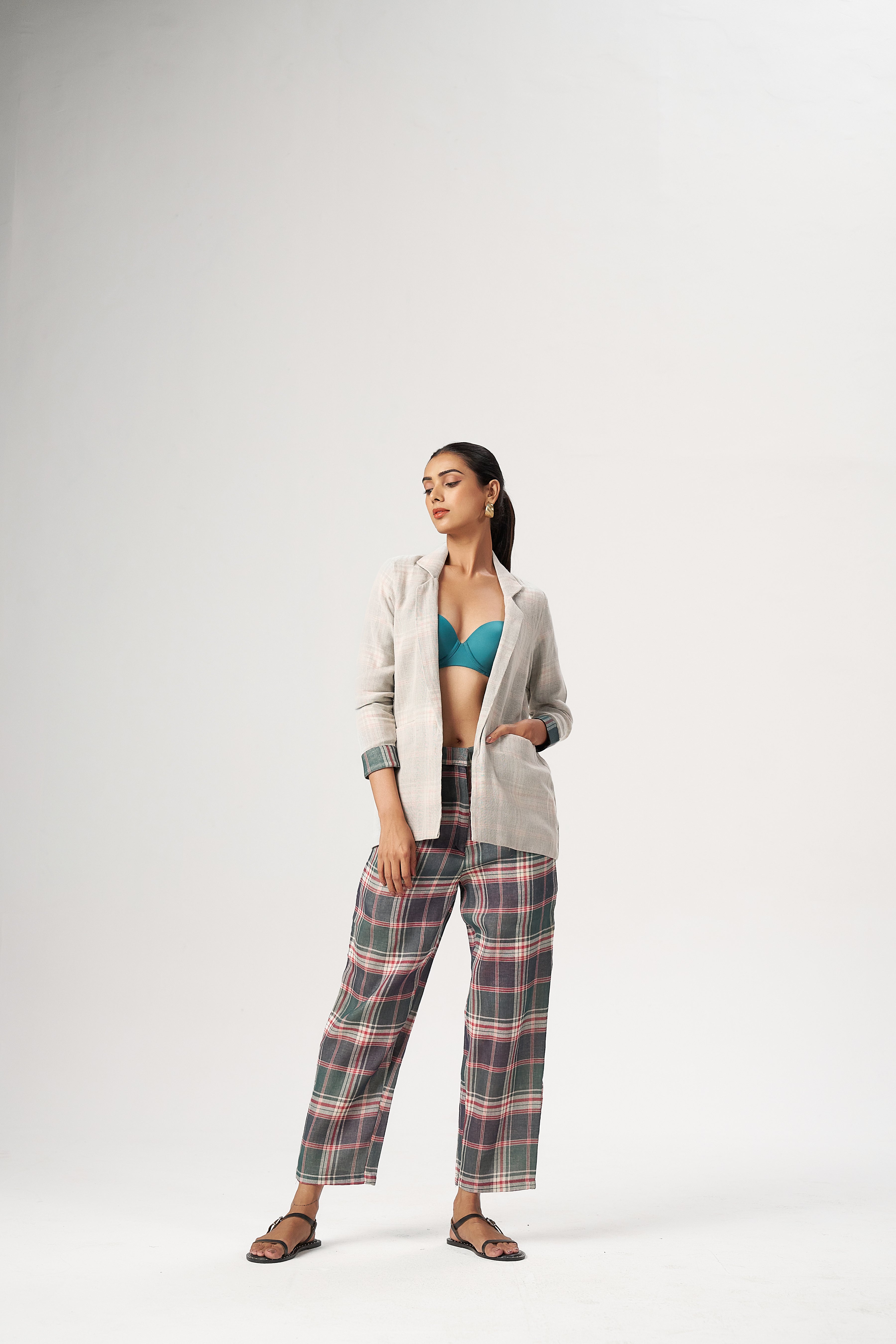 PLAID LAYERED CO-ORD SET