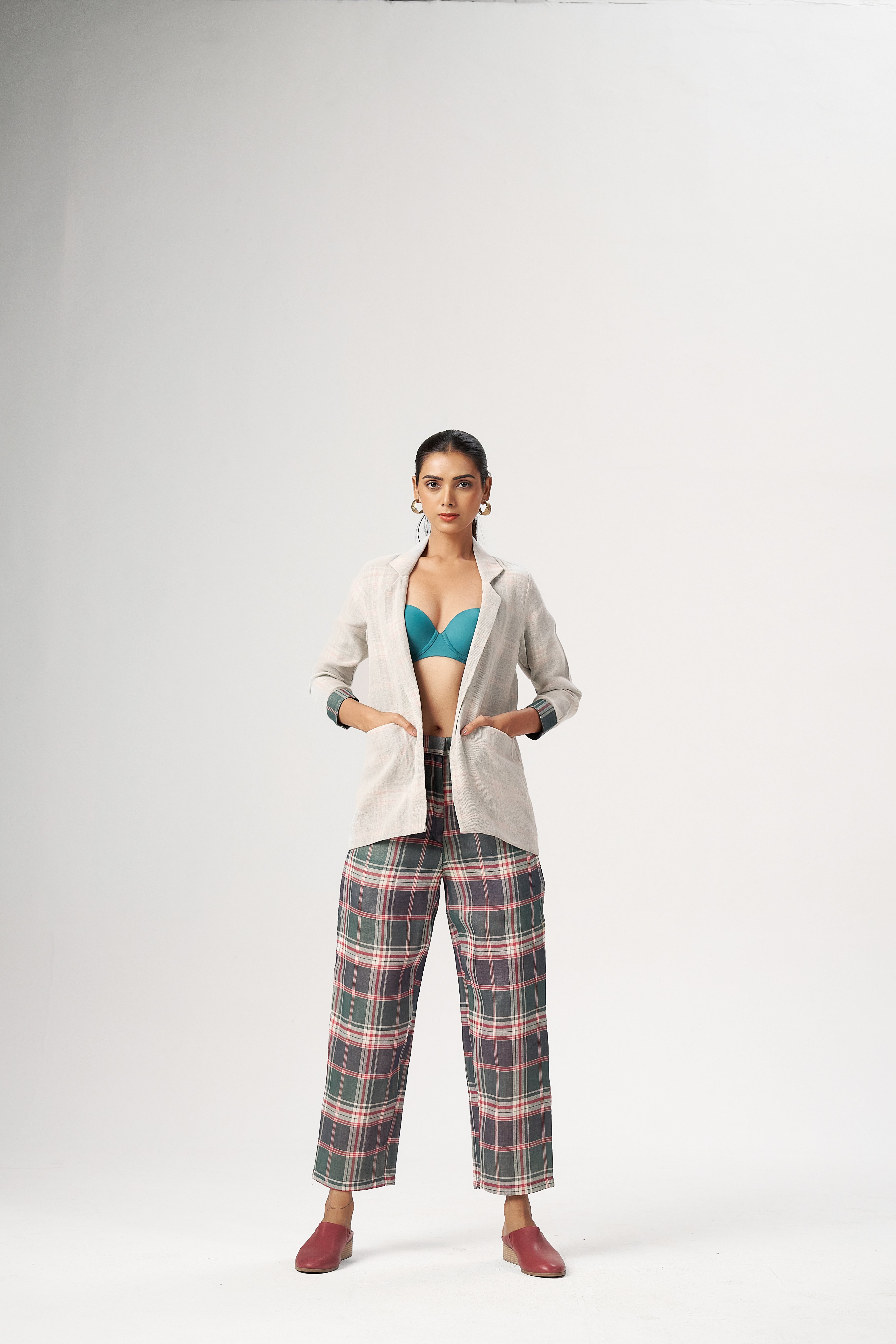 PLAID LAYERED CO-ORD SET