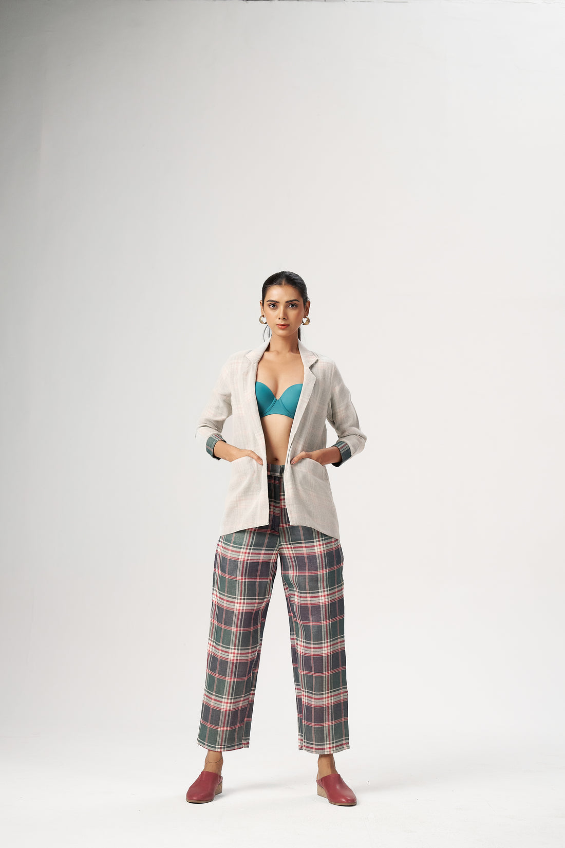PLAID LAYERED CO-ORD SET