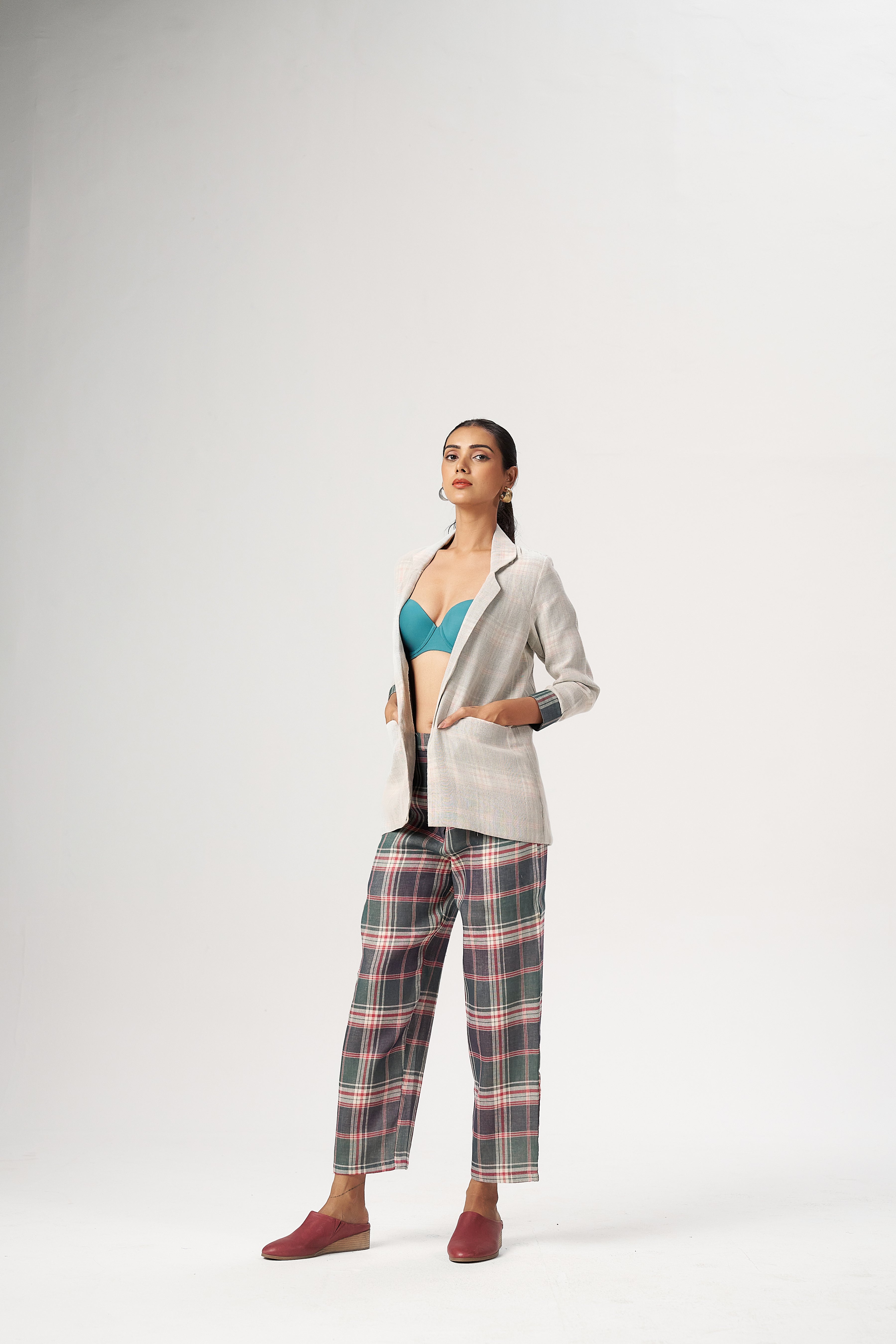 PLAID LAYERED CO-ORD SET