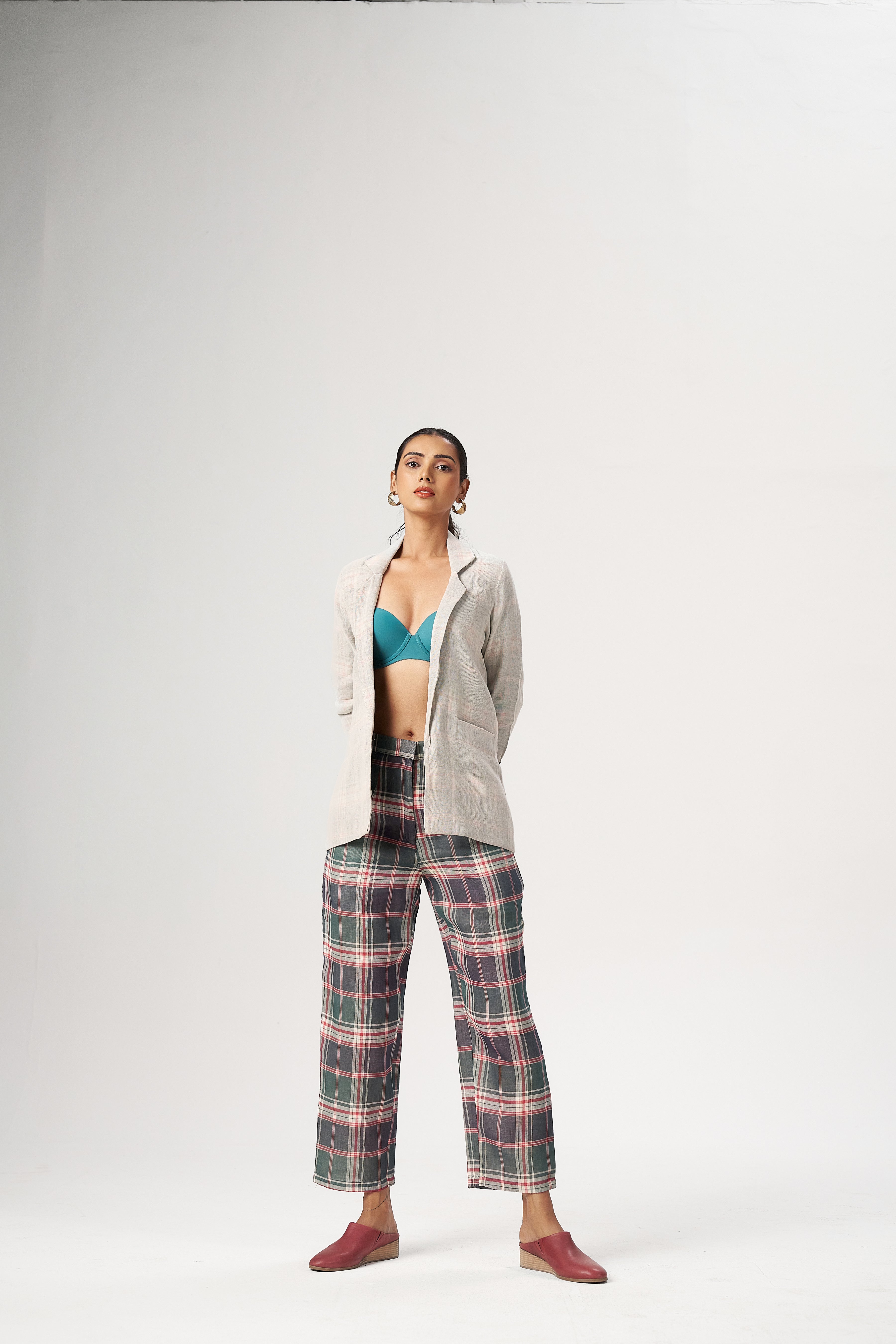 PLAID LAYERED CO-ORD SET