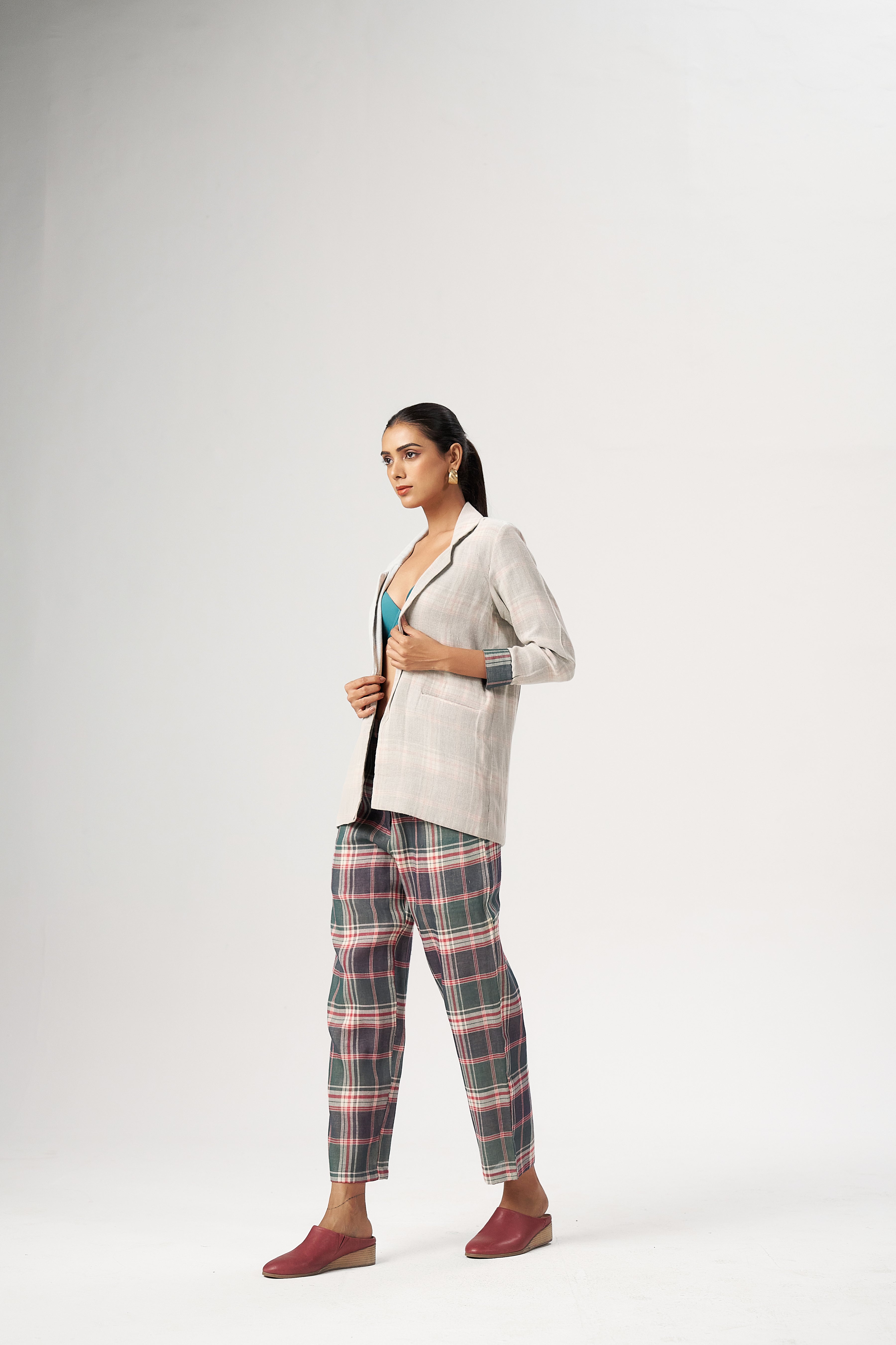 PLAID LAYERED CO-ORD SET