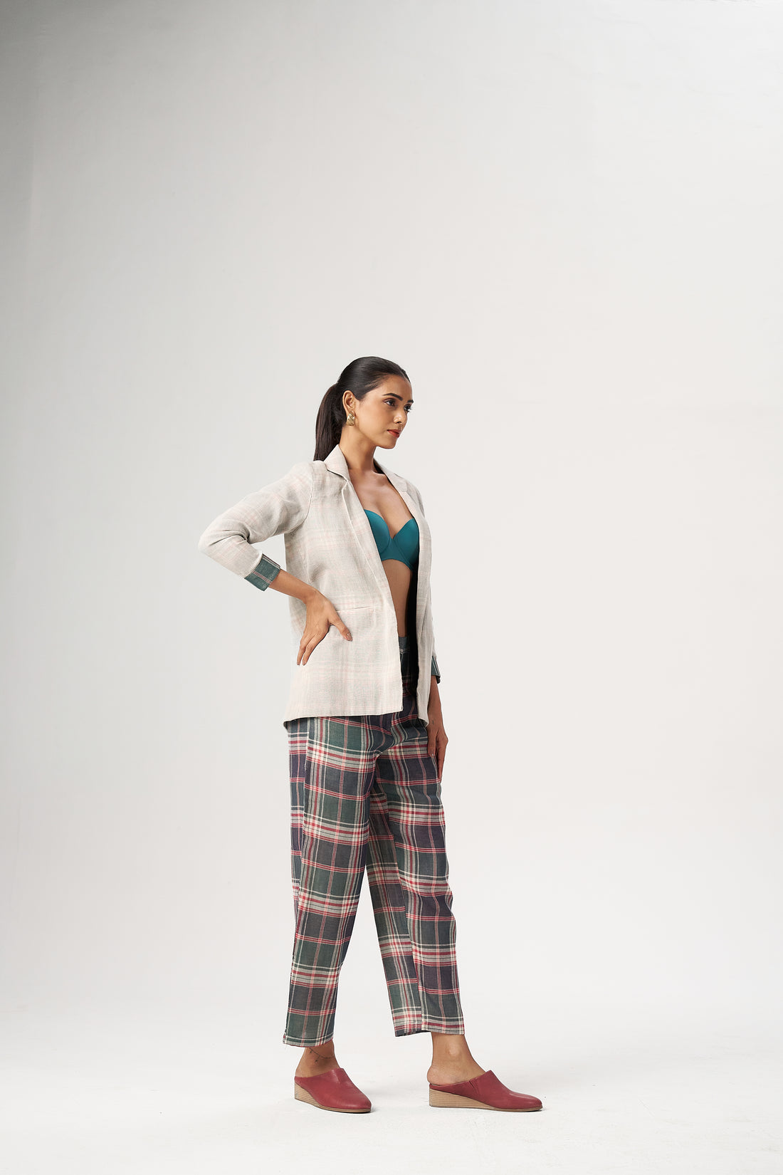 PLAID LAYERED CO-ORD SET