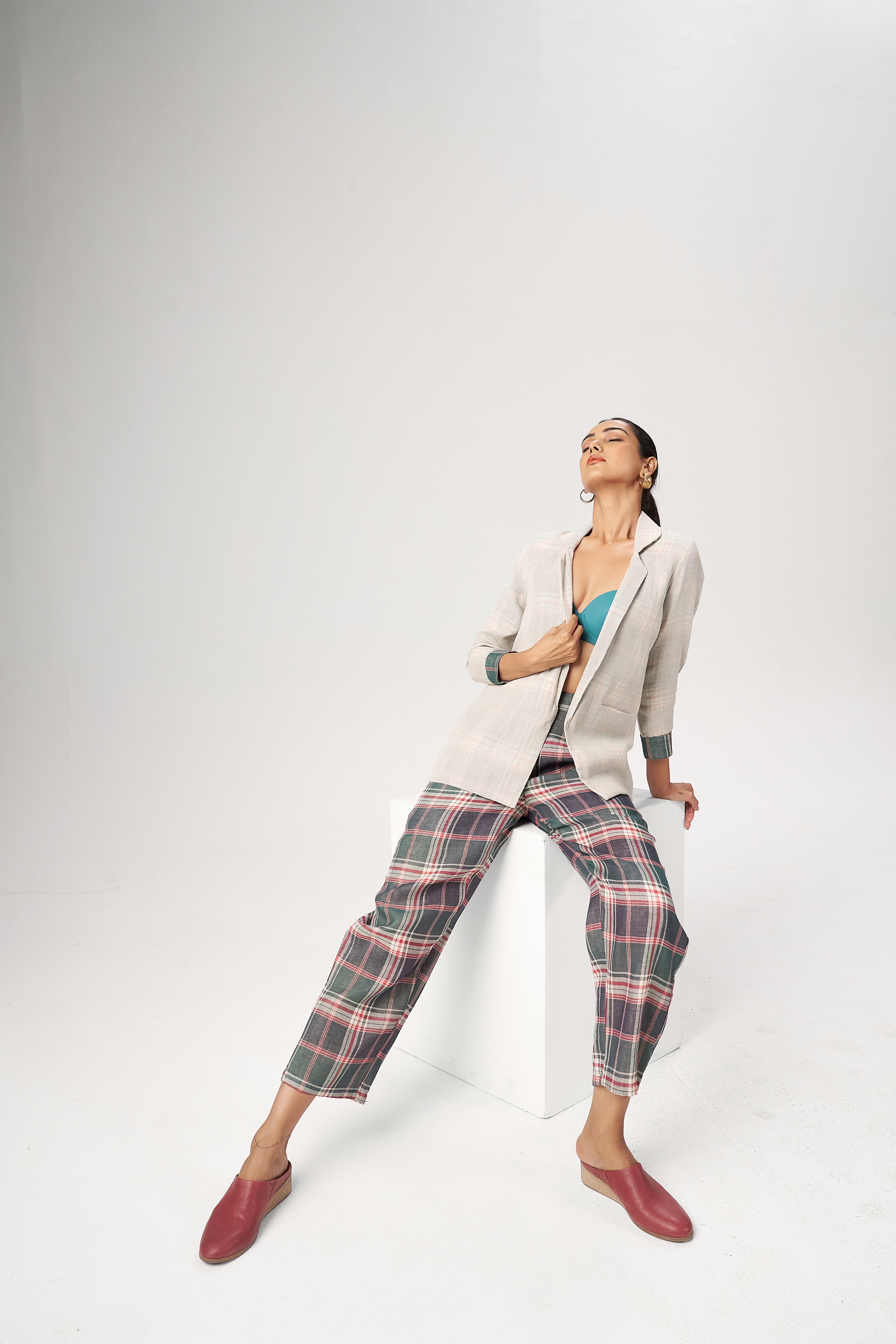 PLAID LAYERED CO-ORD SET