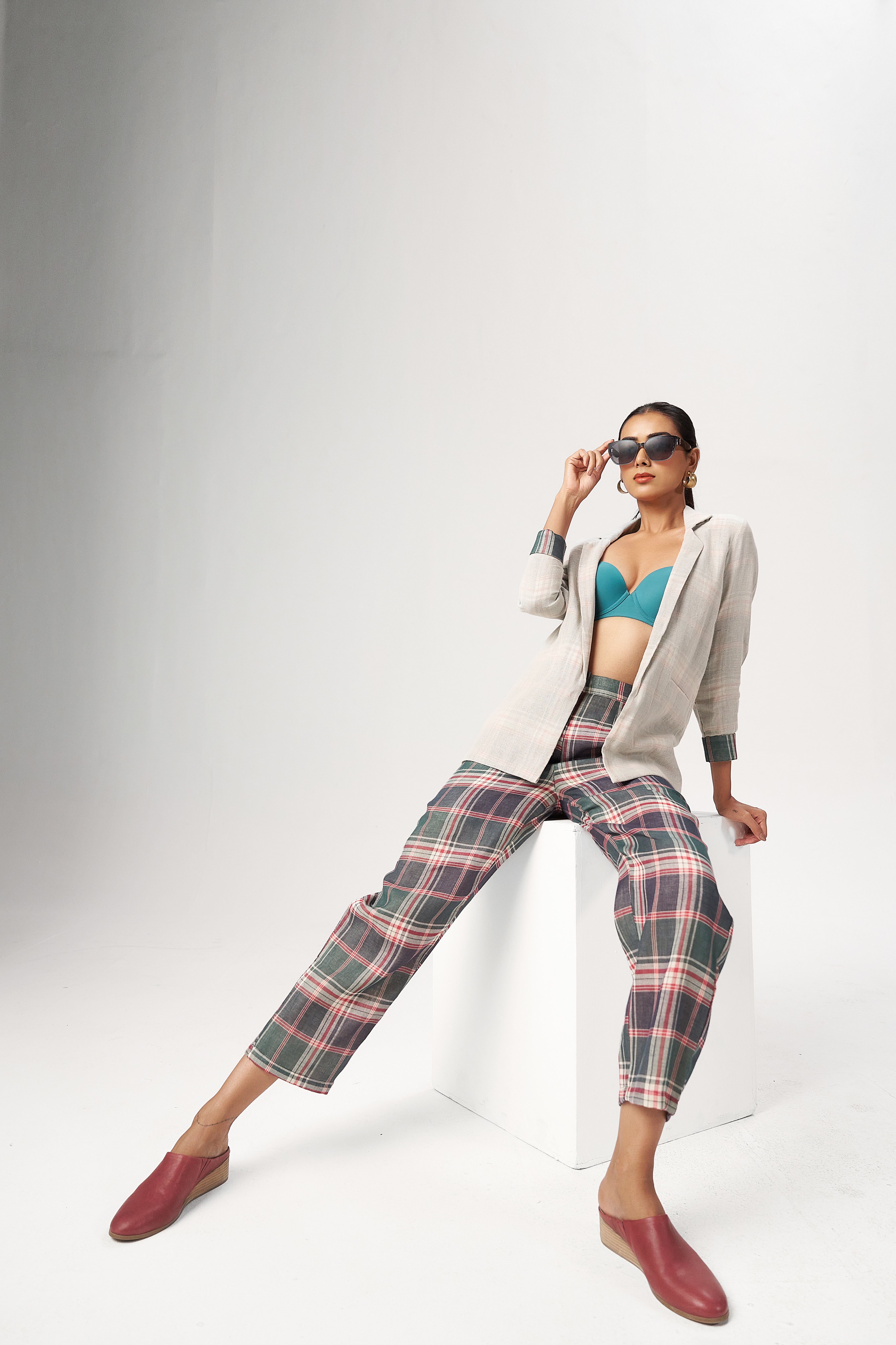 PLAID LAYERED CO-ORD SET