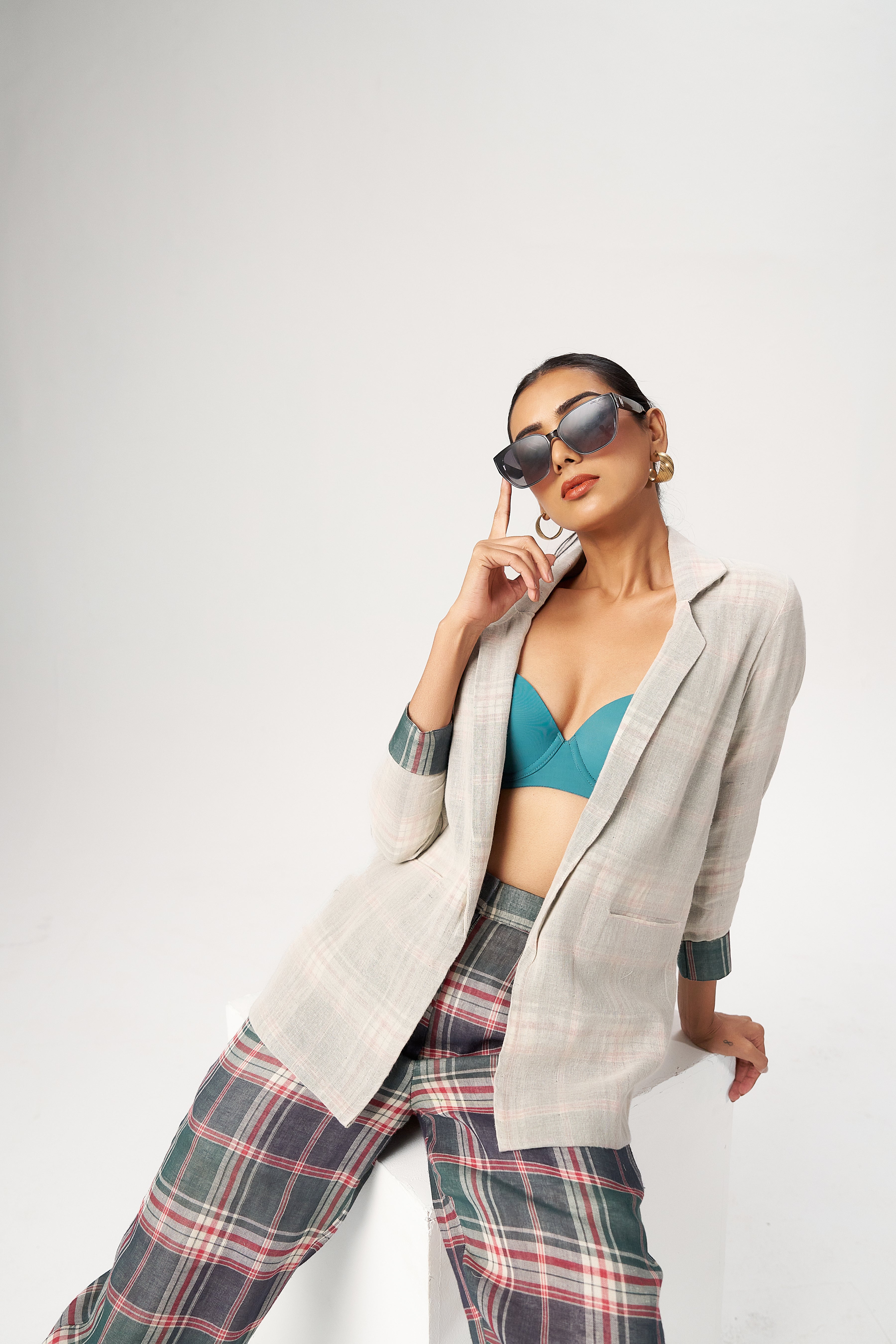 PLAID LAYERED CO-ORD SET