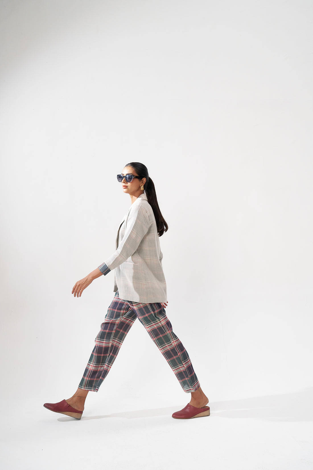 PLAID LAYERED CO-ORD SET