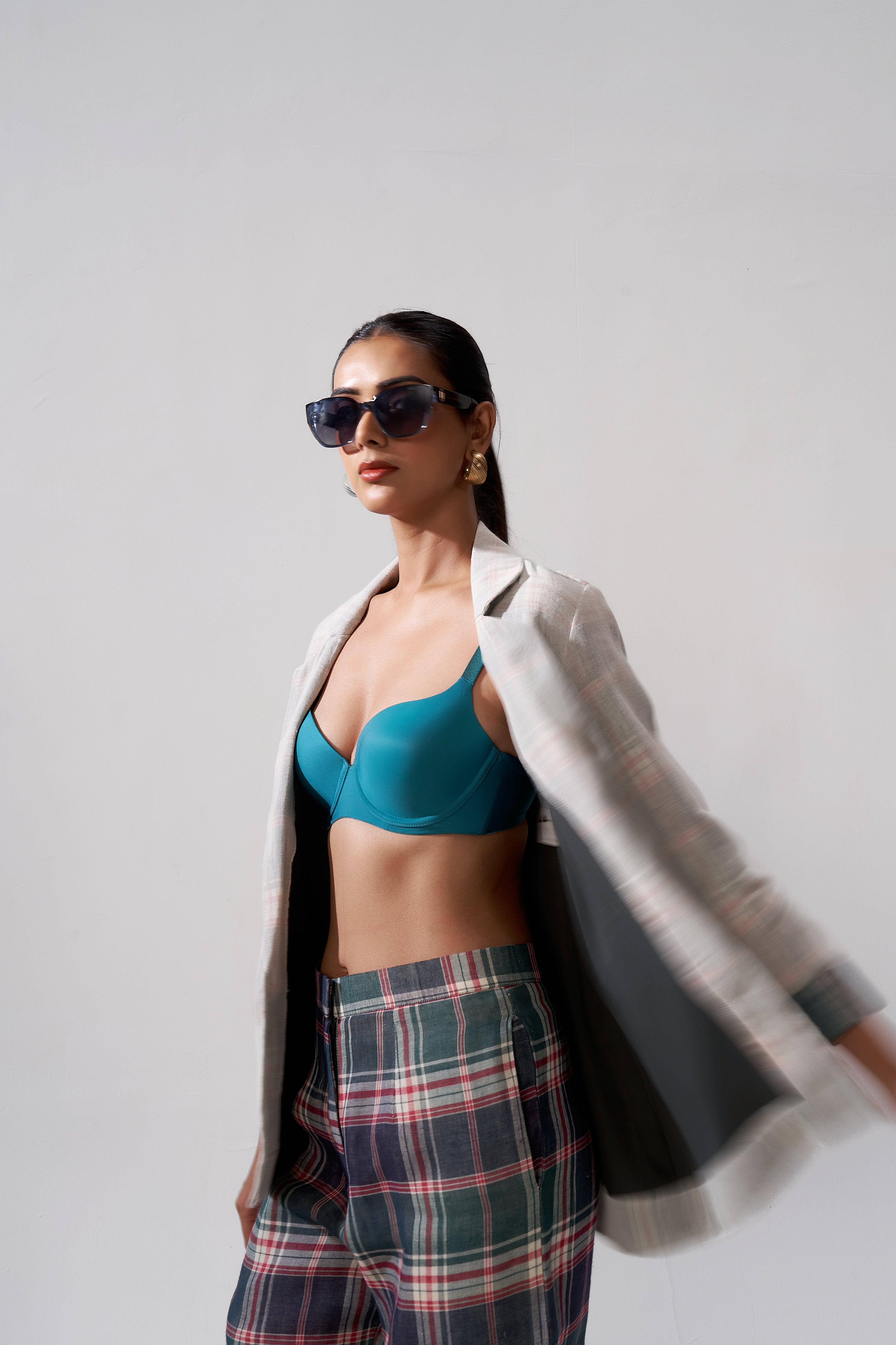 PLAID LAYERED CO-ORD SET