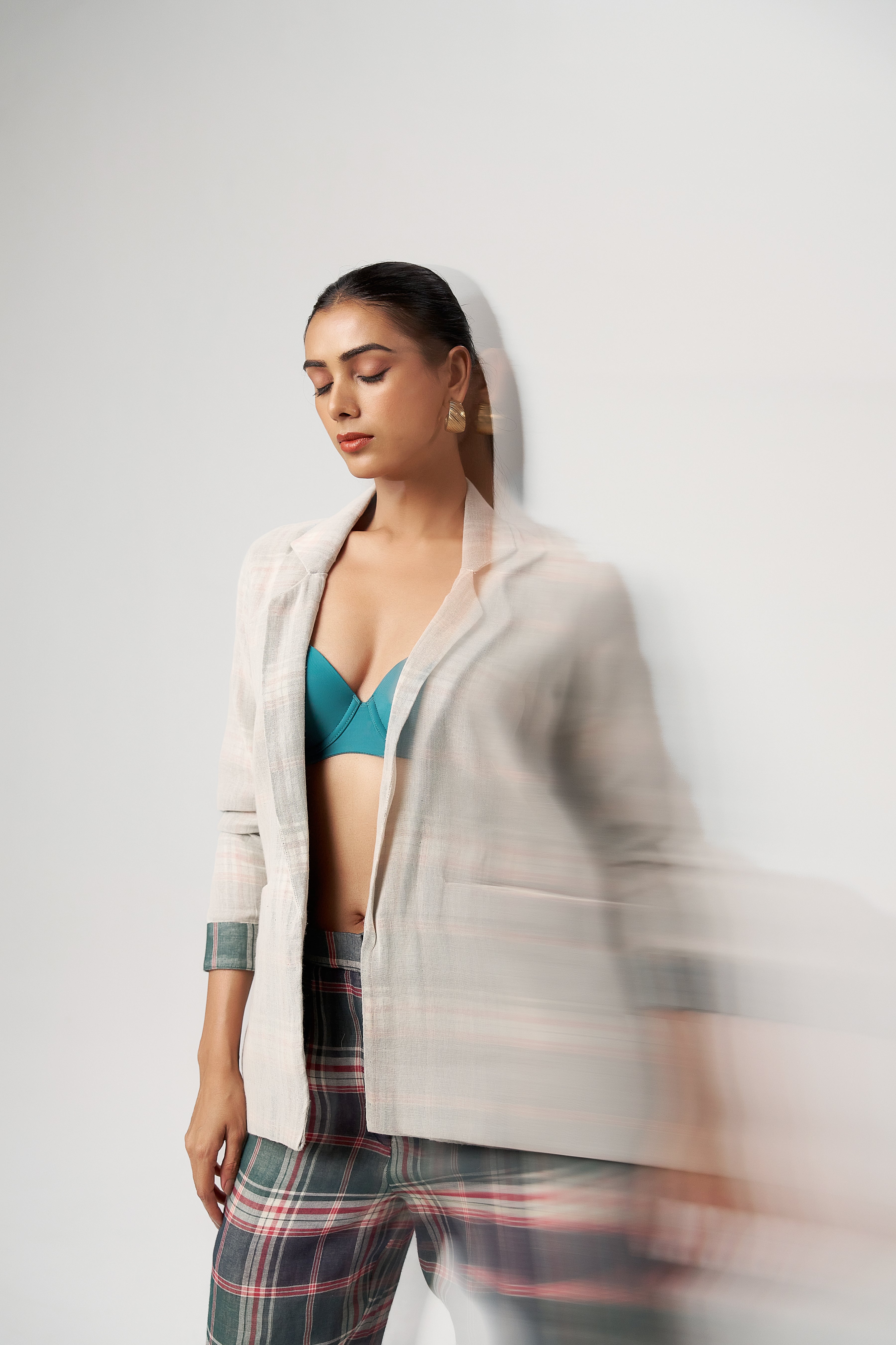 PLAID LAYERED CO-ORD SET