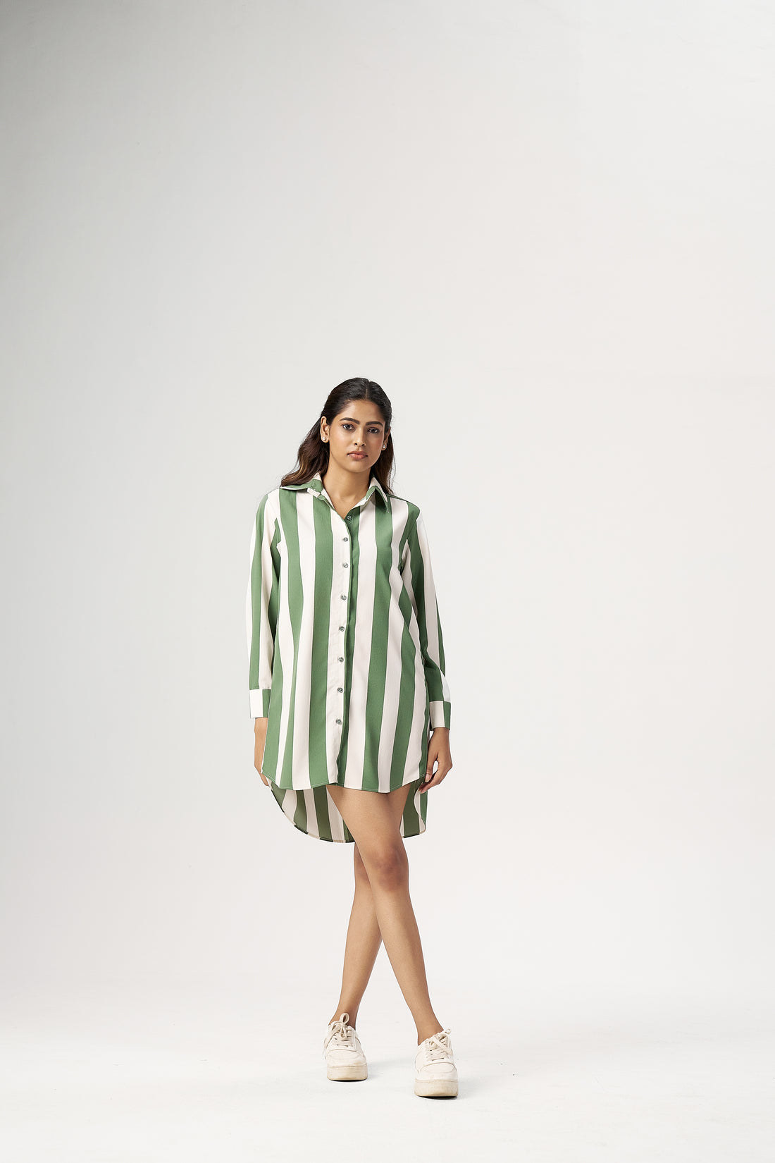 URBAN STRIPES SHIRT DRESS