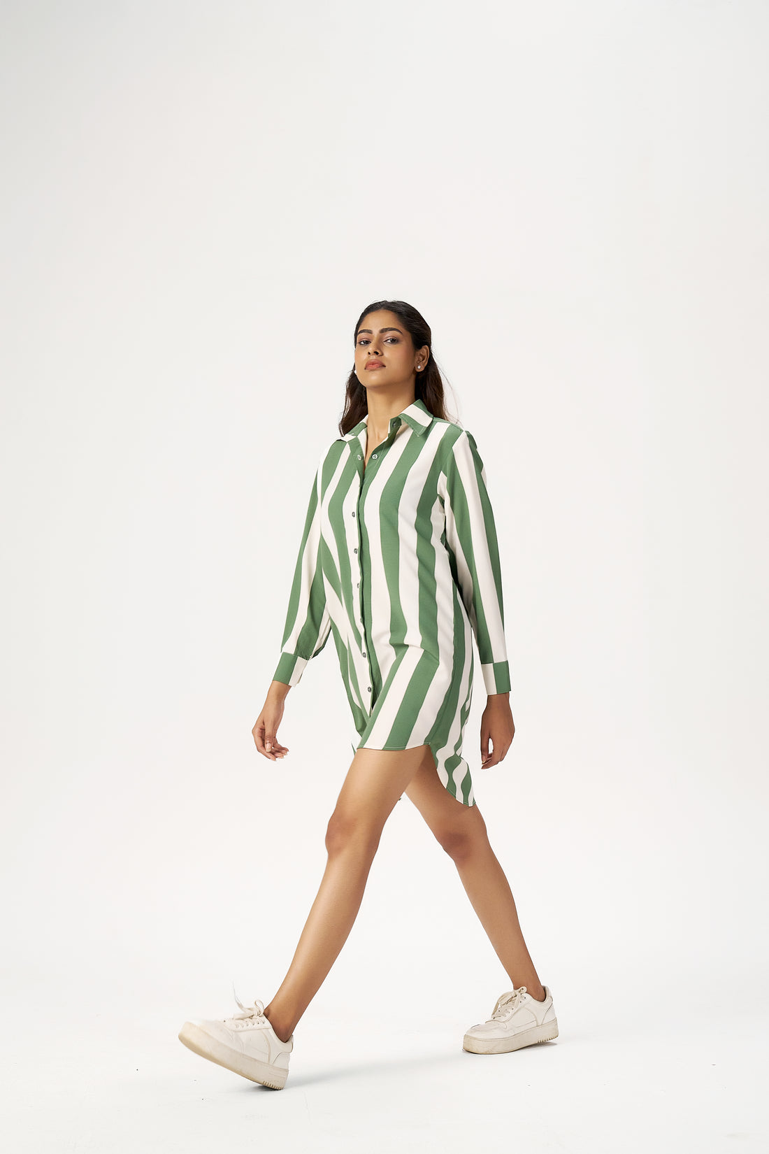 URBAN STRIPES SHIRT DRESS